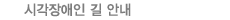 시각장애인 길 안내